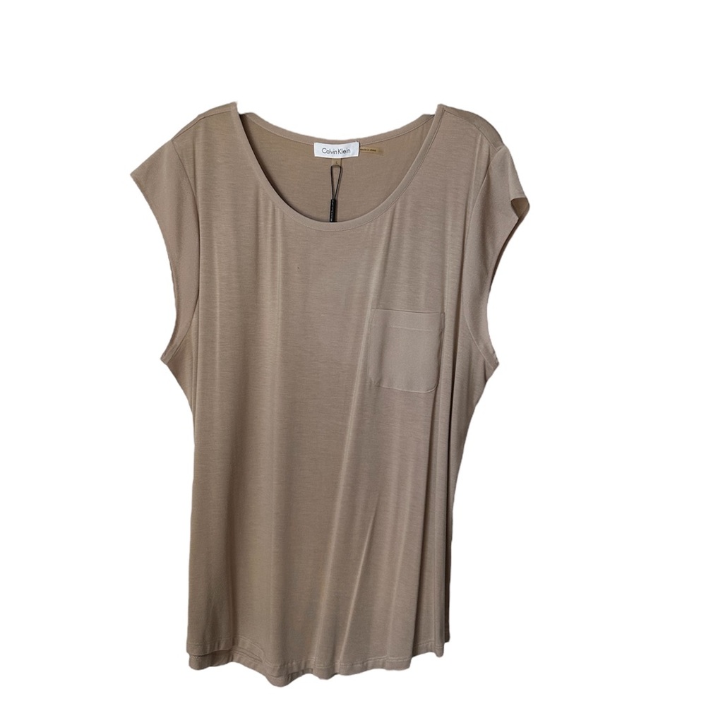 Calvin Klein Women's Tan Muscle Tee